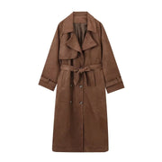 Femme Favs™ - LuxeSuede™ Lapel Coat