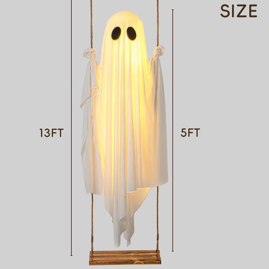 Swinging Ghost Halloween Decoration