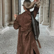 Femme Favs™ - LuxeSuede™ Lapel Coat