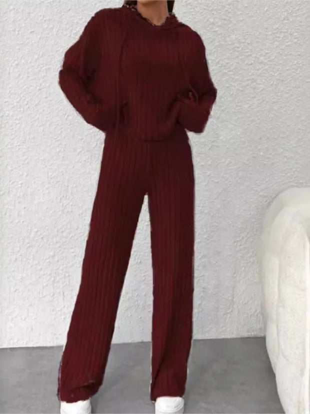 Femme Favs™ - CozyStripes™ Sweatshirt & Pants Set