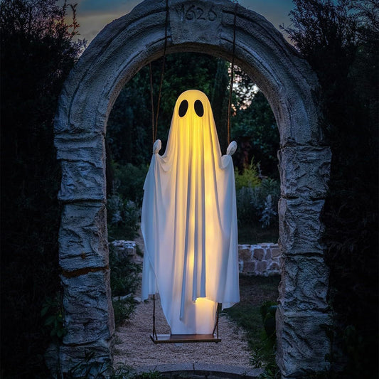 Swinging Ghost Halloween Decoration