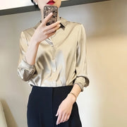 Femme Favs™- SilkStyle™ Satin Blouse - Femme Favs