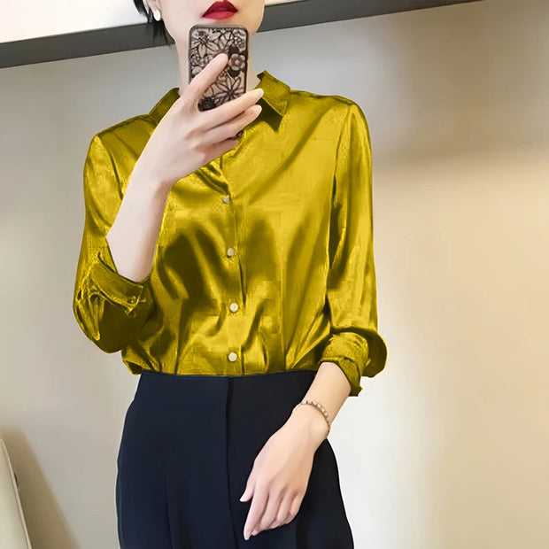 Femme Favs™- SilkStyle™ Satin Blouse - Femme Favs