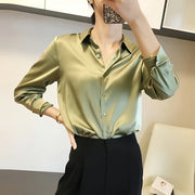 Femme Favs™- SilkStyle™ Satin Blouse - Femme Favs