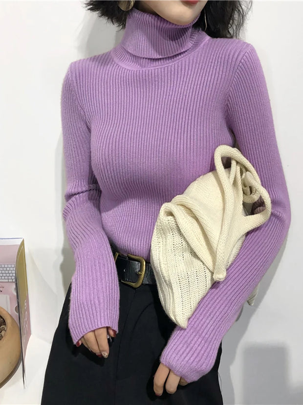 Femme Favs™ - CozyRib™ Turtleneck Sweater - Femme Favs