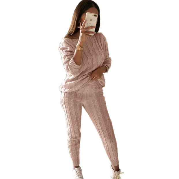 Femme Favs™ - KnitEase™ Tracksuit Set