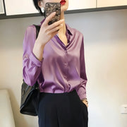 Femme Favs™- SilkStyle™ Satin Blouse - Femme Favs