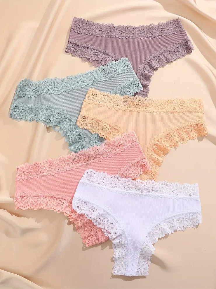 Femme Favs™ - BlossomLace™ Cotton Panties